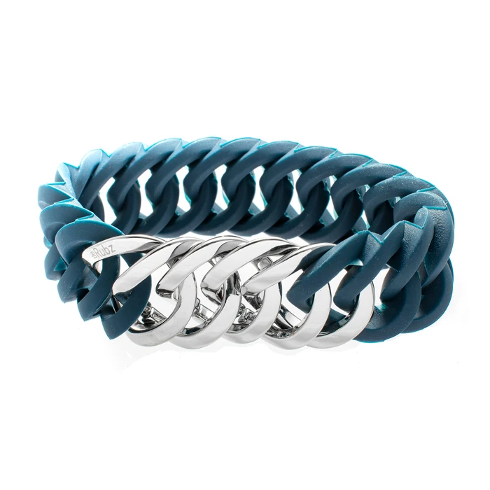 Γυναικείο Βραχιόλι TheRubz 100181 (25Mm) από Ατσάλι Blue / Silver
