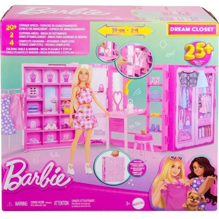 Φιγούρα Mattel Barbie: Dream Closet - Fold Go (HXD59)
