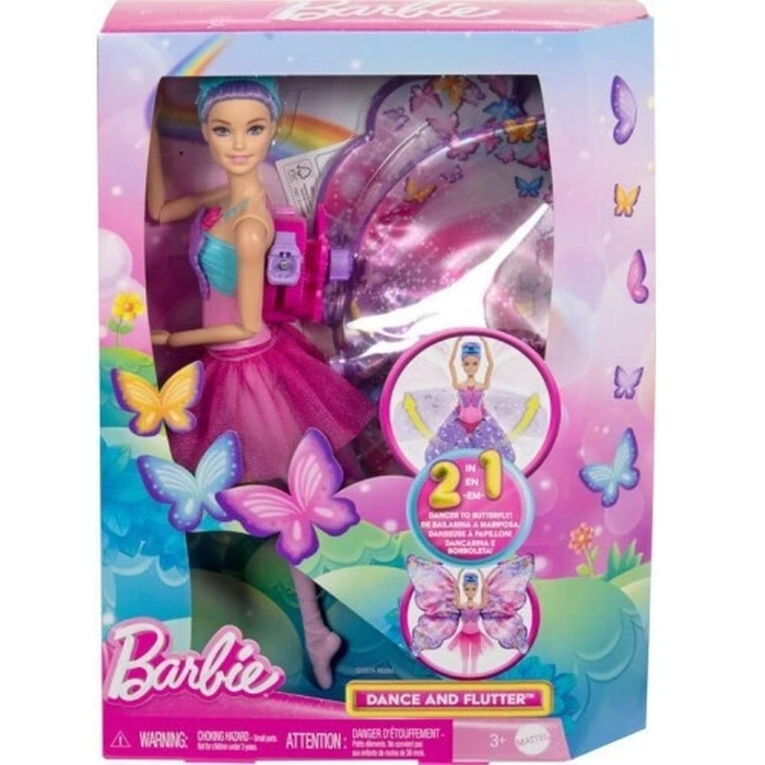 Κούκλα Mattel Barbie Dance and Flutter Doll (HXJ10)