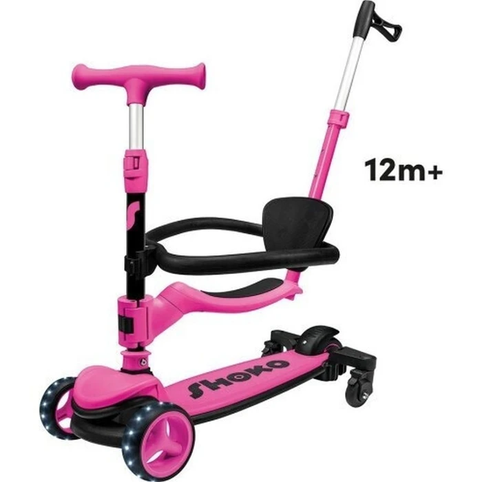 Πατίνι AS Shoko: Prime 4 in 1 PLUS Scooter Ροζ (5004-50523)