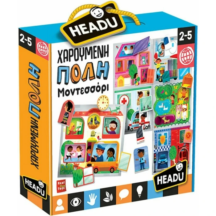 Εκπαιδευτικό Παιχνίδι Headu Χαρούμενη Πόλη Μοντεσσόρι (50.26272)