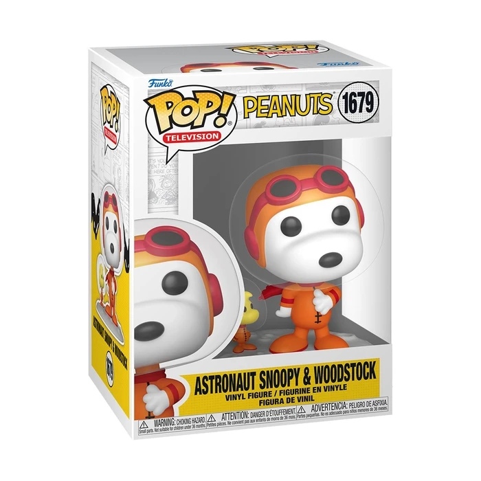  Funko Pop! Television: Peanuts  - Astronaut Snoopy & Woodstock #1679 Vinyl Figure