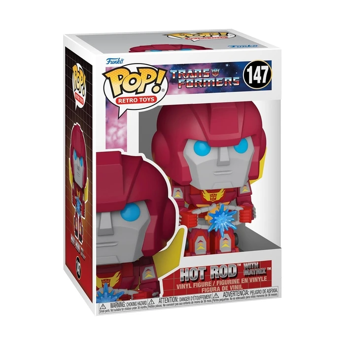  Funko Pop! Retro Toys: Transformers - Hot Rod with Matrix #147 Vinyl Figure