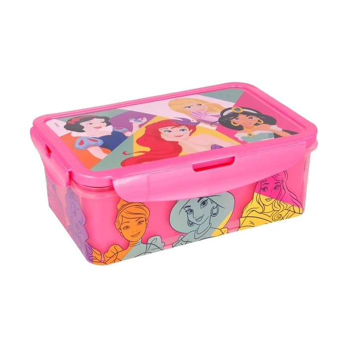Δοχείο Φαγητού Stor: Disney Princess: Bright & Bold - Rectangular Food Container With Removable Compartments (1190ml) (51245)