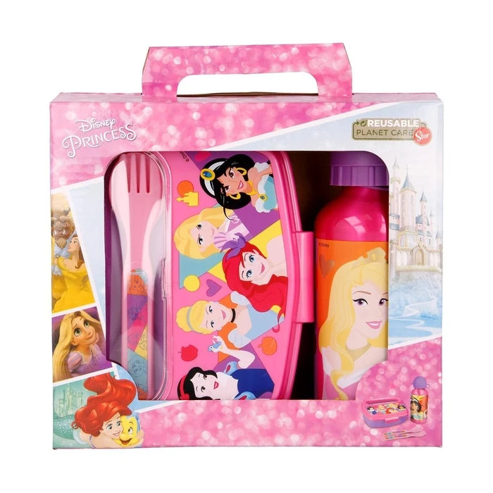 Σετ Φαγητού Stor: Disney Princess: Bright & Bold - 4 Pcs Urban Back to School Set In Gift Box  (51263)