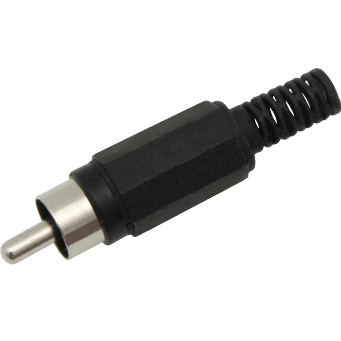 Default Brand RCA Male Plastic Black Connector