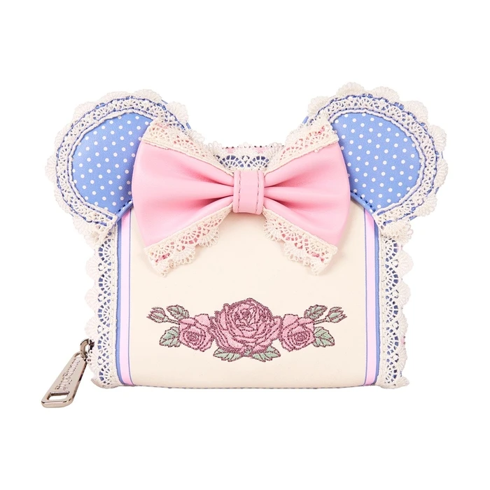 Πορτοφόλι Loungefly Disney Minnie Floral And Lace Ears Zip Around Wallet (WDWA3269)