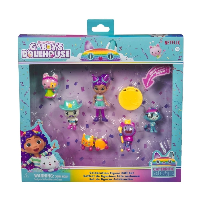 Μινιατούρα Spin Master Gabby's Dollhouse Cat-Errific Celebration Celebration Figure Gift Set (6069603)