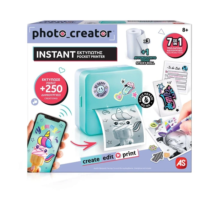 Παιχνίδι AS Photo Creator - Instant Pocket Printer (1863-70607)