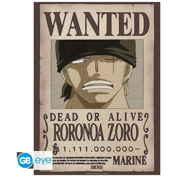 Αφίσα Abysse One Piece - Wanted Zoro Wano Chibi (52x38cm) (GBYDCO624)