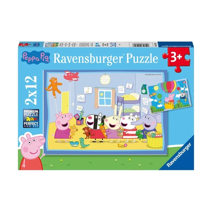 Παζλ Ravensburger Puzzle: Peppa Pig - Peppas Adventures (2x12pcs) (5574)