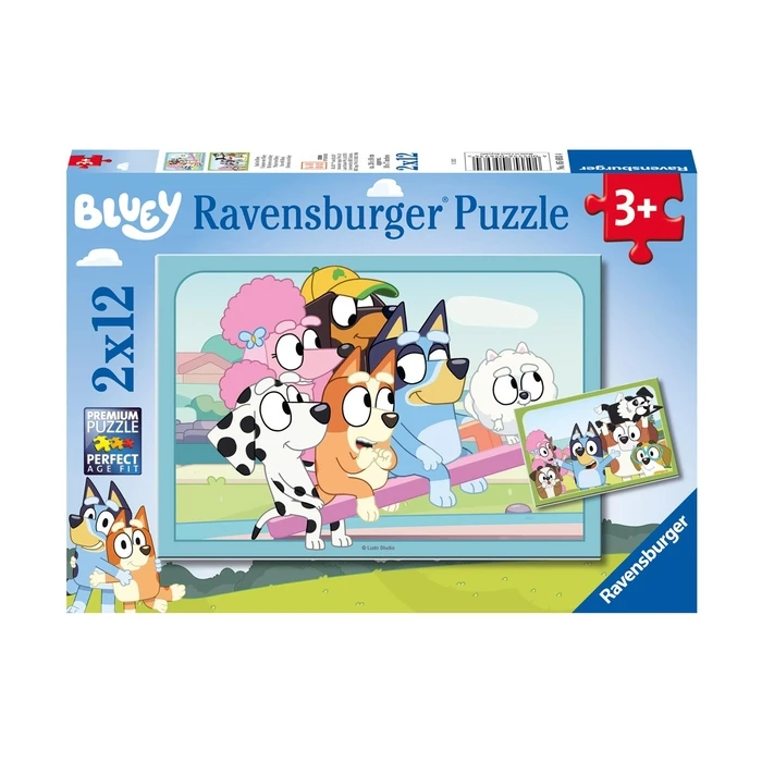 Παζλ Ravensburger Puzzle: Bluey - Fun with Bluey (2x12pcs) (5693)