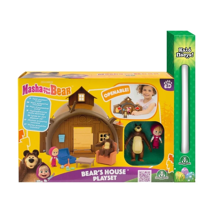 Μινιατούρα Giochi Preziosi Masha and the Bear Bear's House Playset (MHA22000)
