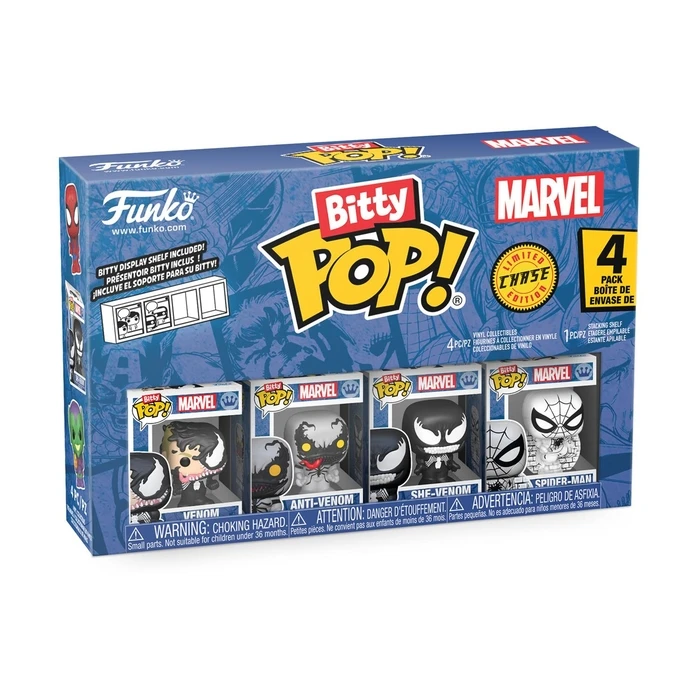 Φιγούρα Funko Bitty Pop! 4-Pack: Spider-Man - Venom, Anti-Venom, She-Venom, Spider-Man
