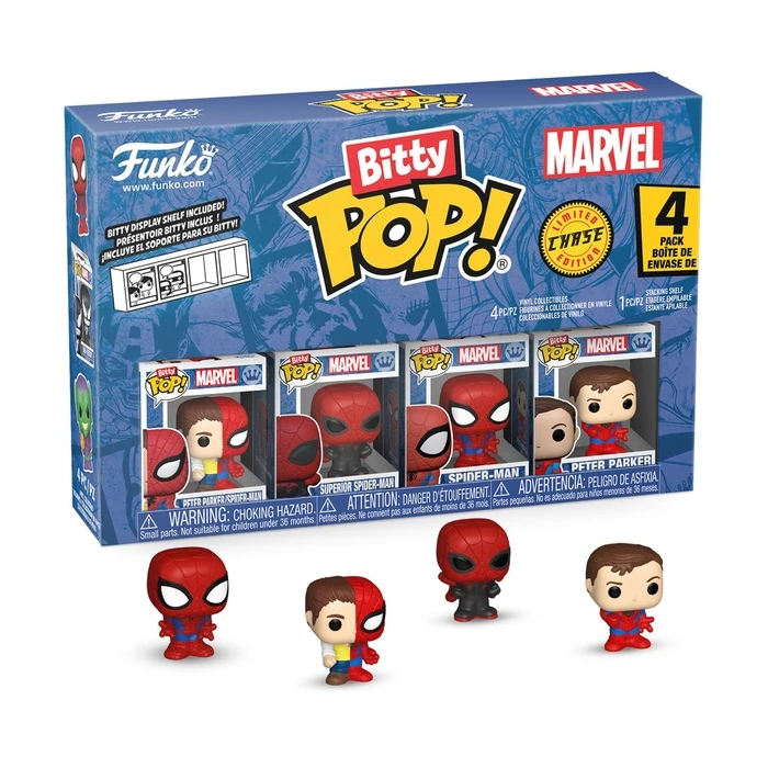 Φιγούρα Funko Bitty Pop! 4-Pack: Spider-Man - Peter Parker - Spider-Man, Superior Spider-Man, Spider-Man, Peter Parker