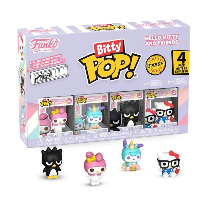 Φιγούρα Funko Bitty Pop! 4-Pack: Hello Kitty and Friends - My Melody, Pochacco, Badtz-Maru, Chase