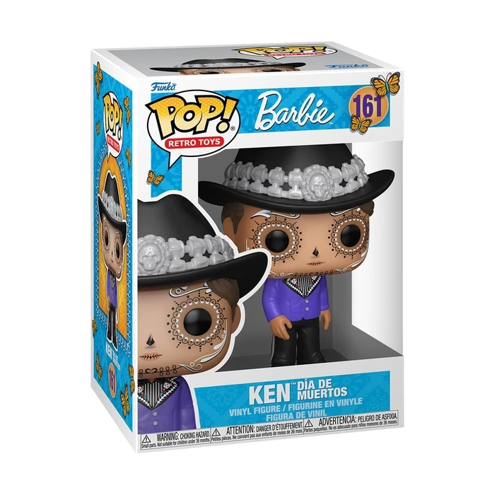 Funko Pop Ρετρό Παιχνίδια Barbie Ken Dia de Muertos Φιγούρα Βινυλίου