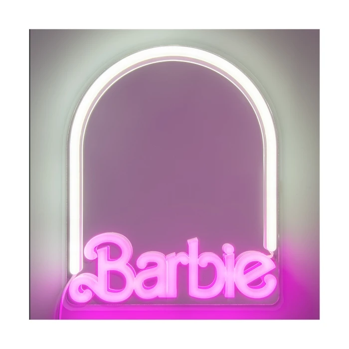 Διακοσμητικό Φωτιστικό Paladone: Barbie - Wall Mountable LED Neon Mirror (PP14619BRVN)