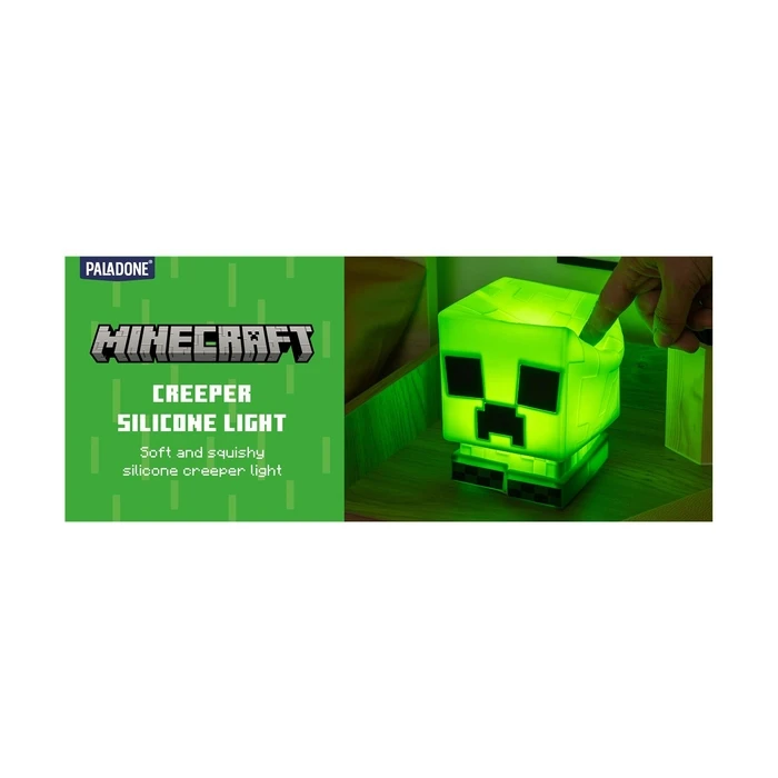 Παιδικό Διακοσμητικό Φωτιστικό Paladone: Minecraft - Creeper SquishyGlo Silicone Light Rechargeable (PP14710MCF)