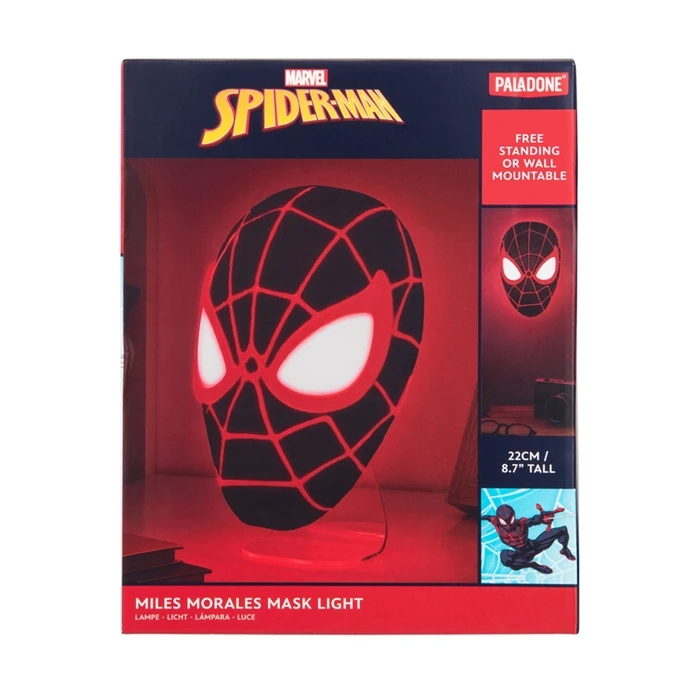 Διακοσμητικό Φωτιστικό Paladone Marvel: Spider-Man - Miles Morales Mask (PP14323SPMVN)
