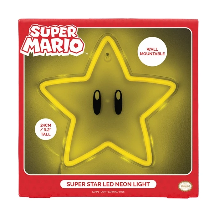 Διακοσμητικό Φωτιστικό Paladone: Super Mario - Super Star Wall Mountable LED Neon (PP14711NNVN)