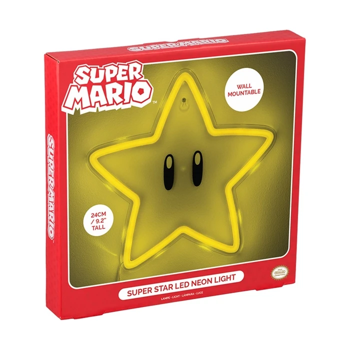 Διακοσμητικό Φωτιστικό Paladone: Super Mario - Super Star Wall Mountable LED Neon (PP14711NNVN)