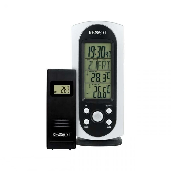 Μετεωρολογικός Σταθμός Kemot με Εξωτερικό Αισθητήρα Ασύρματος