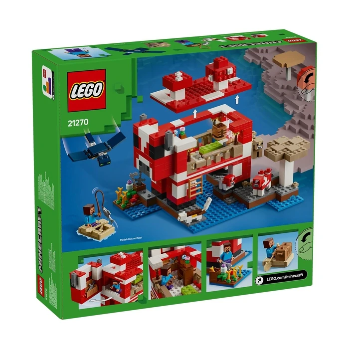 Lego Minecraft: The Mooshroom House (21270)