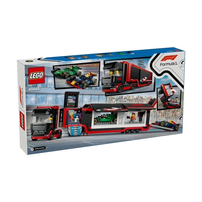 LEGO City: F1 Truck with RB20 & AMR24 F1 Cars (60445)