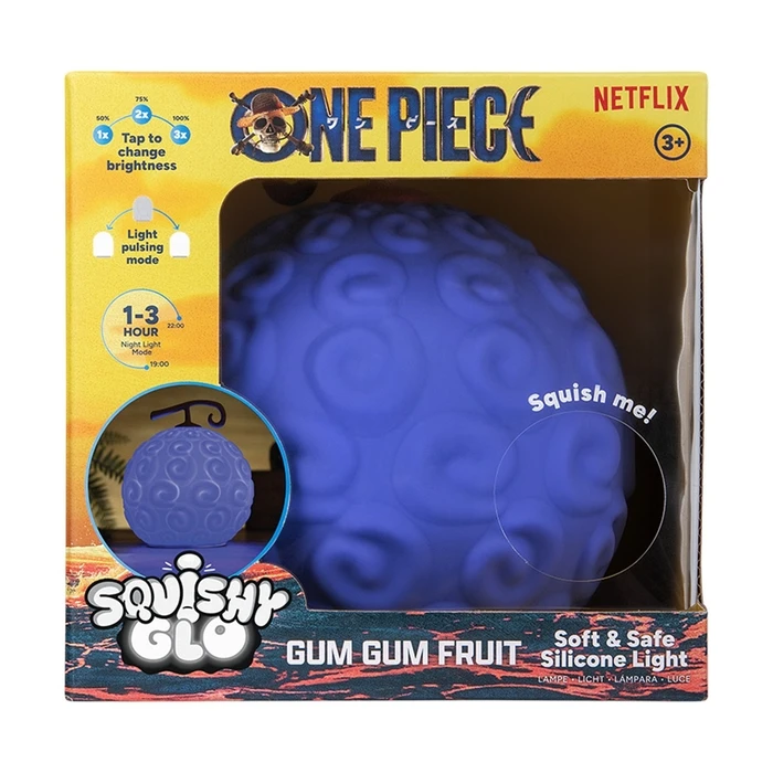 Διακοσμητικό Φωτιστικό Paladone SquishyGlo: One Piece - GumGum Fruit Silicone Rechargeable (PP14339OPNF)