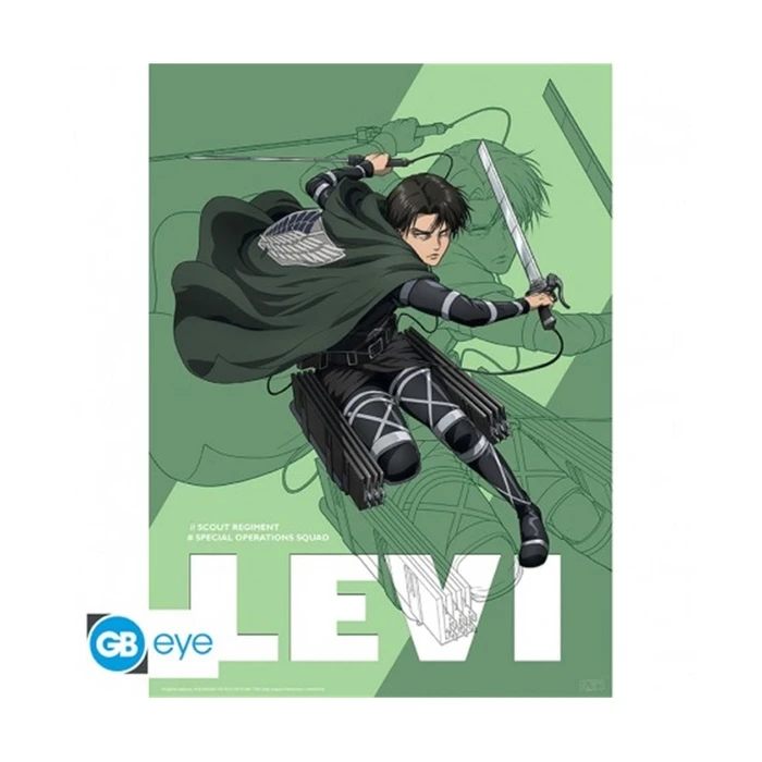 Αφίσα Abysse: Attack On Titan - S4 Levi Chibi (52X38)