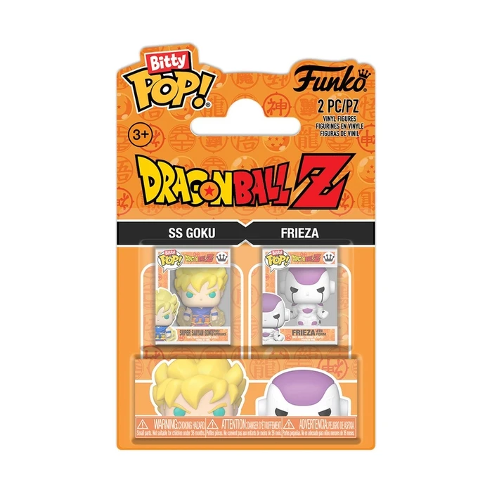 Funko Bitty Pop Figures Dragon Ball Z SS Goku and Frieza 2 Pack