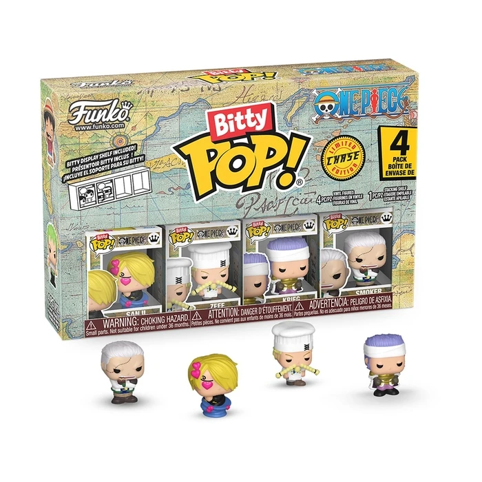 Φιγούρα Funko Bitty Pop! 4-Pack: One Piece - Sanji, Zeff, Krieg, Bitty Pop! Chase