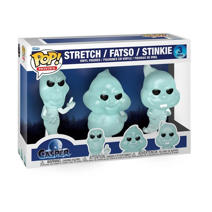 Funko Pop Movies Casper Stretch Fatso Stinkie Vinyl Figures 3 Pack