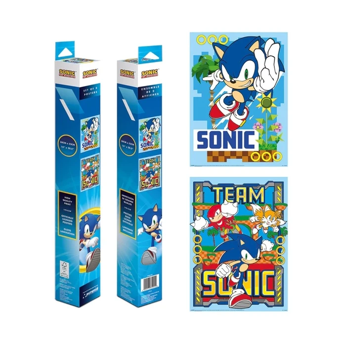 Αφίσα Pyramid: SEGA - Sonic The Hedgehog Set (52x38cm)