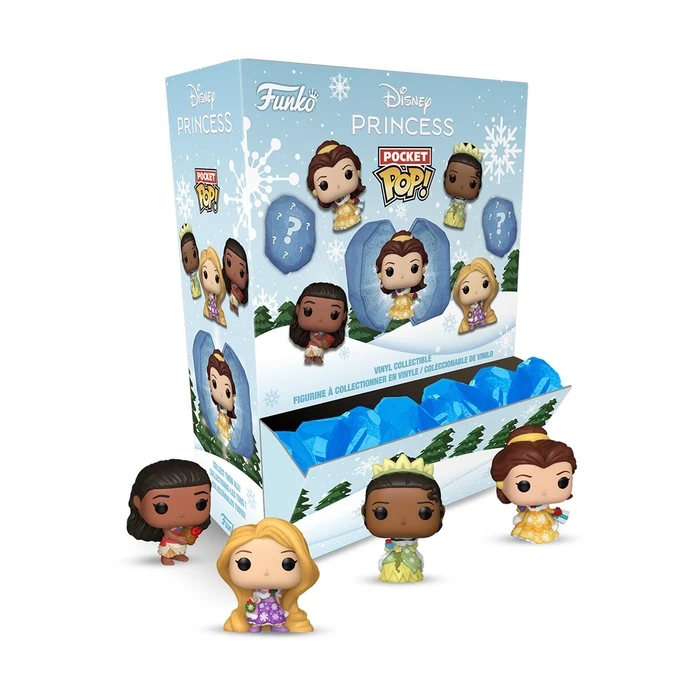 Μπρελόκ Funko Pocket Pop! Capsule: Princess Holiday - Moana, Belle, Tiana, Rapunzel (Blind Box)