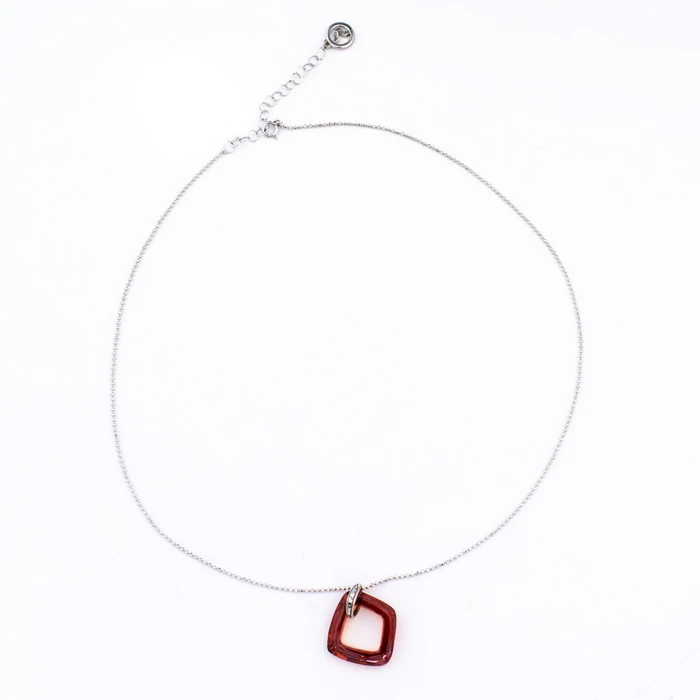 Γυναικείο Κολιέ Viceroy 1054C000-24 (45cm) από Ασήμι Silver, Red
