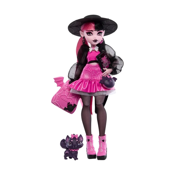Κούκλα Mattel Monster High Draculaura Fashion Doll with Pet (HRP64)