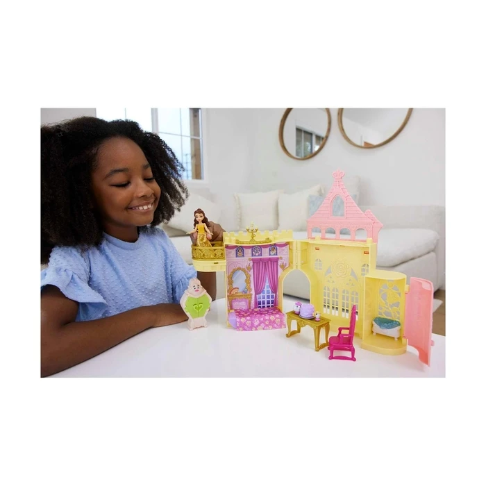 Μινιατούρα Mattel Disney Princess Belle Palace  Belle Mini Doll Playset (JDP54)