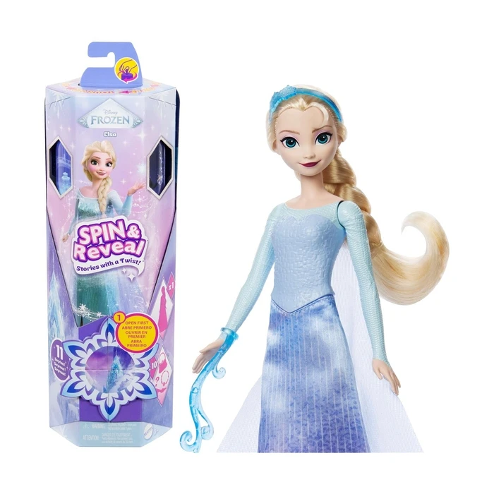 Κούκλα Mattel Disney Frozen Spin & Reveal Elsa Doll (JBG59)