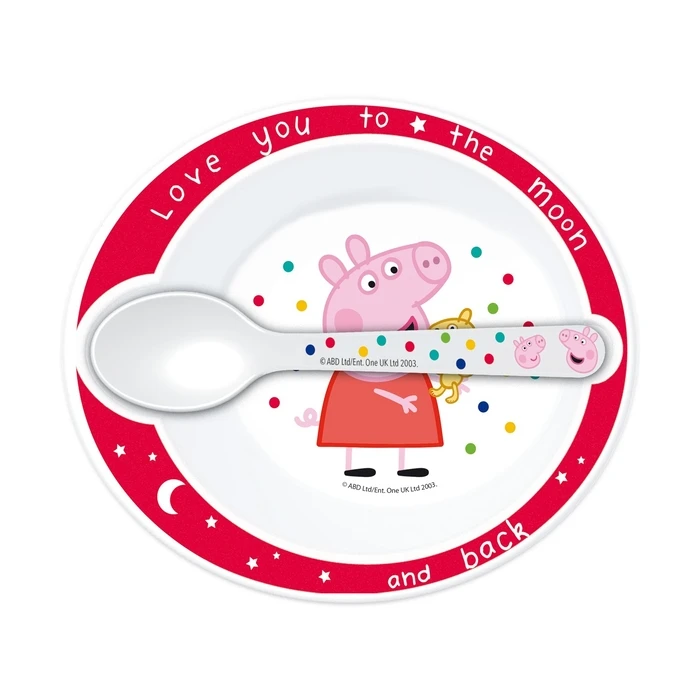 Baby Feeding Stor Peppa Pig Little One Toddler 2 Pcs Micro Set