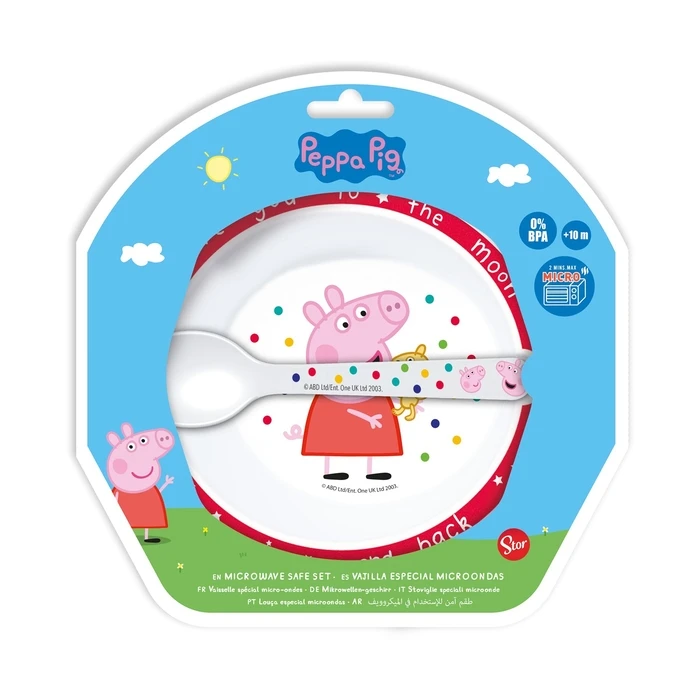 Stor Peppa Pig Little One Toddler 2 Pcs Micro Set