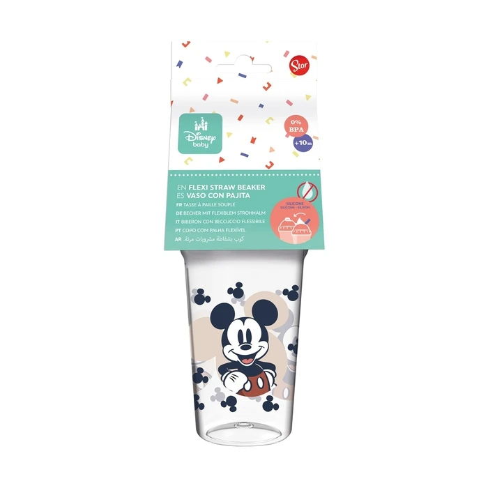 Toddler Straw Cup Stor Disney Mickey Mouse Full Of Smiles