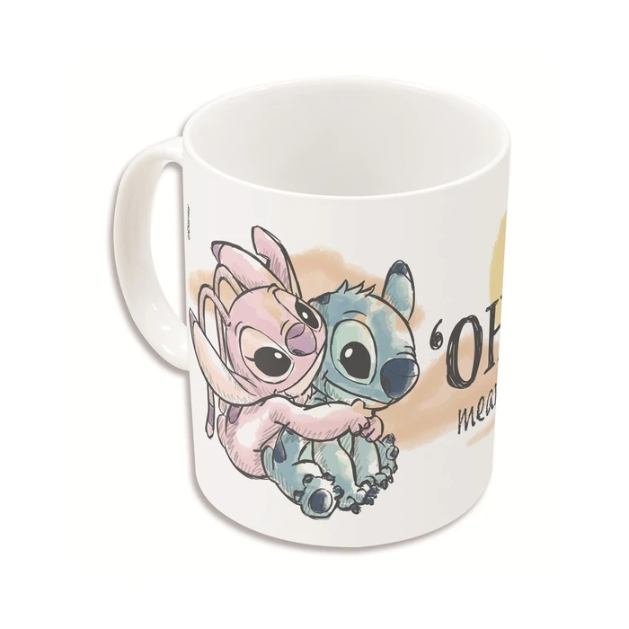 Κούπα Stor Disney: Stitch & Angel Ohana Means Family - Young Adult Ceramic In Gift Box (325ml)