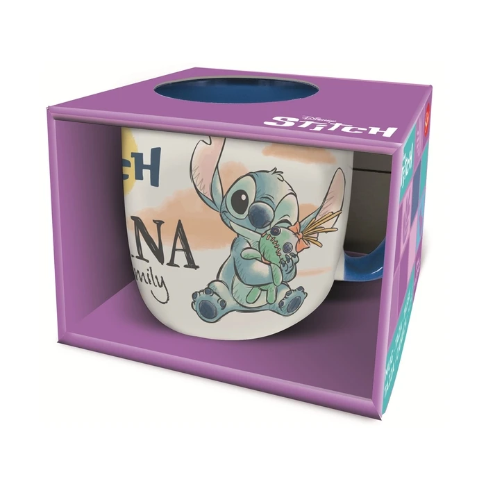 Κούπα Stor Disney: Stitch & Angel Ohana Dnls - Young Adult Ceramic Elite In Gift Box (385ml)