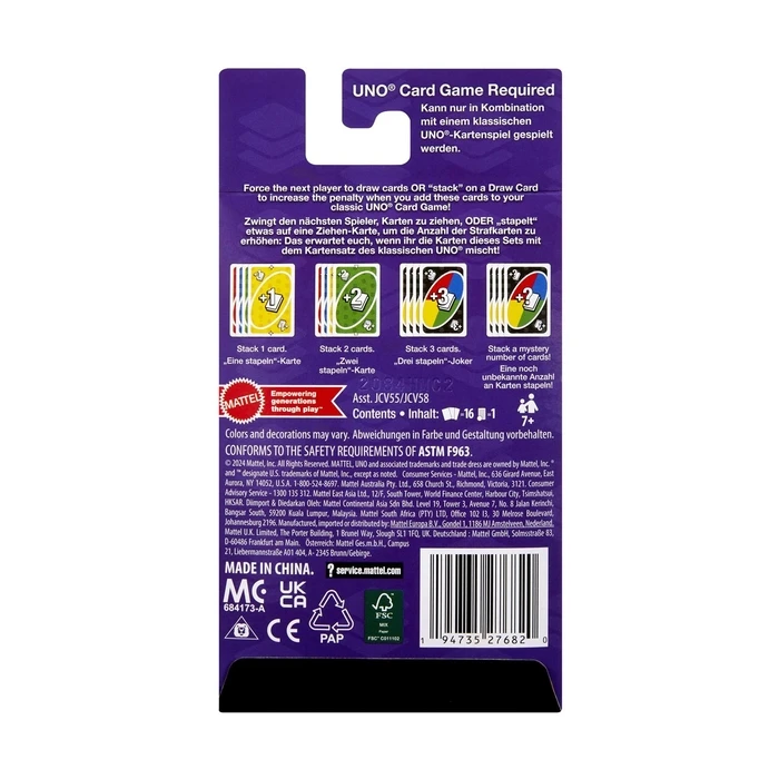 Παιχνίδι με Κάρτες Mattel UNO Add-On Packs Stack Pack (JCV58)
