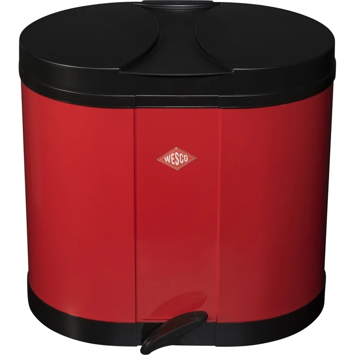 Wesco Plastic Trash Bin Red 45x36x45 cm Model 112747