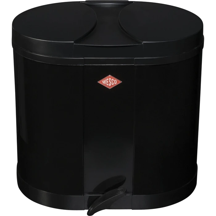 Wesco Plastic Waste Bin 30L Black 36x36x45 cm (Model 112748)