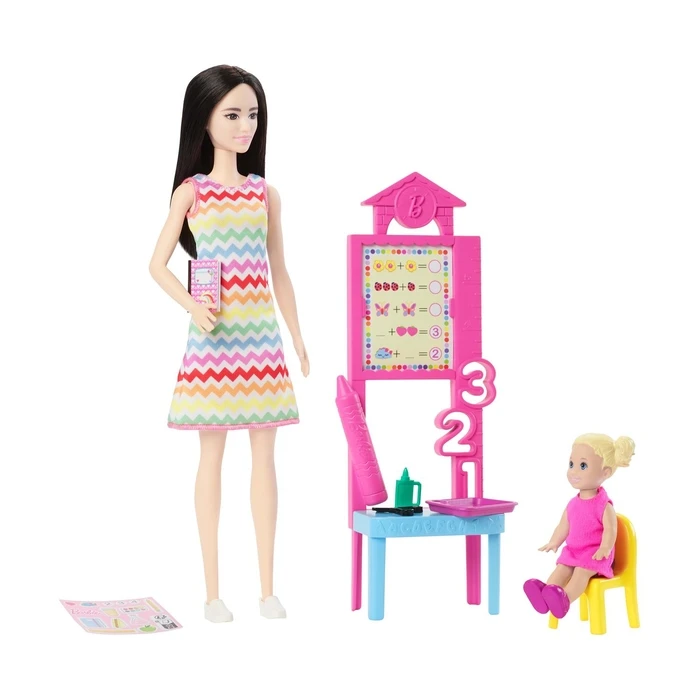 Κούκλα Mattel Barbie You Can Be Anything Teacher Doll with Black Hair (JCR77)