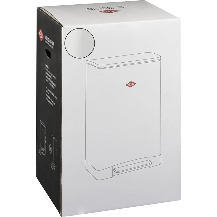 Wesco Plastic Trash Bin Black 112755